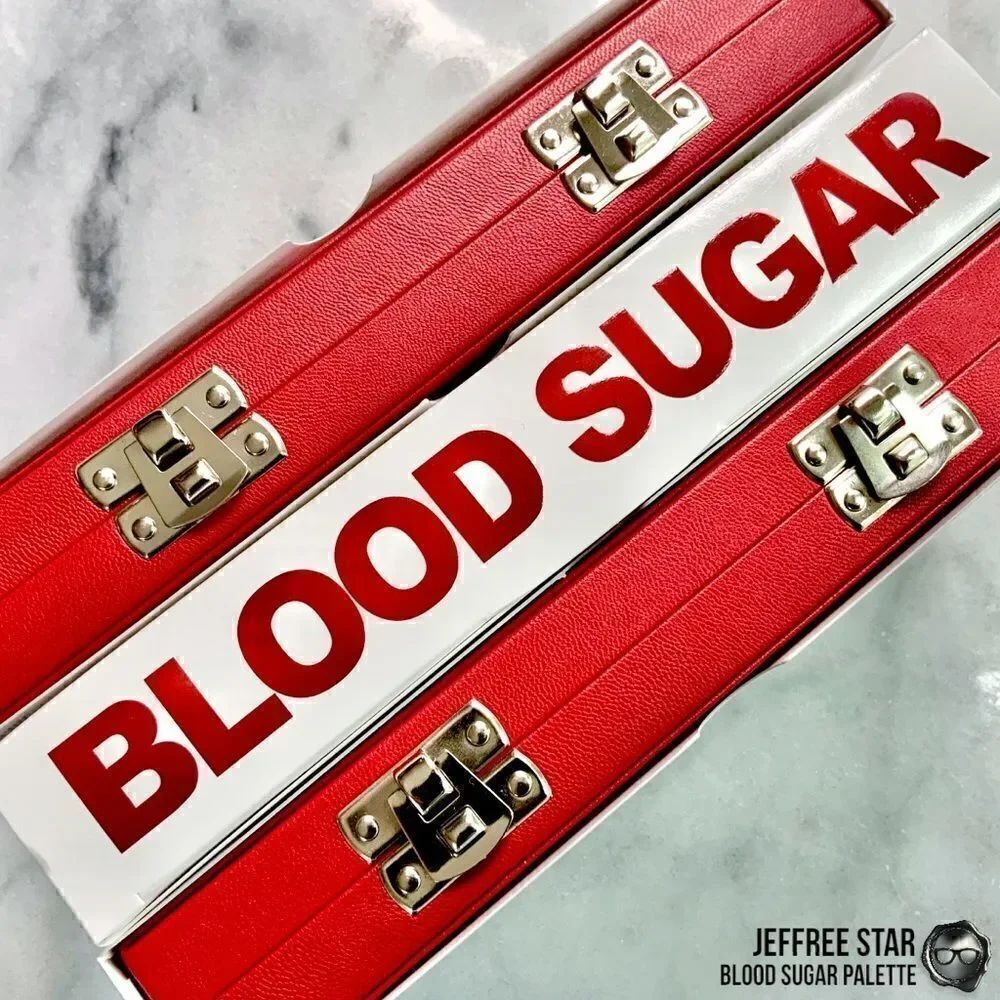 JEFFREE STAR BLOOD SUGAR PALETTE ARTISTRY EYESHADOW PRESSED PIGMENT 18 SHADE NWT